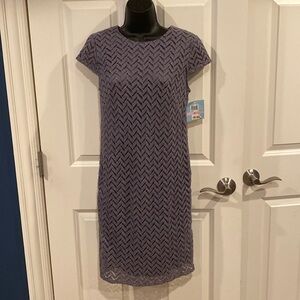 6 Suzi Chin for Maggie boutique gray sparkly dress - NWT